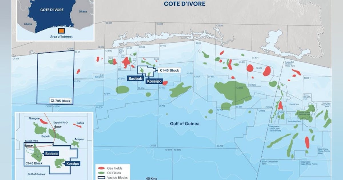 Vaalco Energy advances offshore drilling, development in Gabon and Ivory Coast